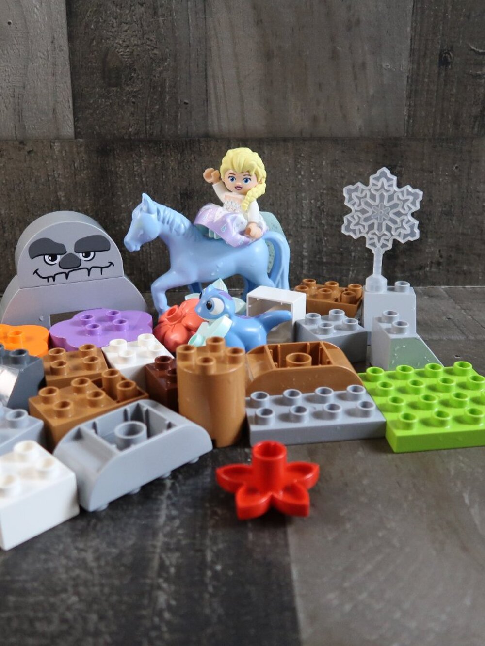 Lego Duplo Elsa & Bruni in the Enchanted Forest Disney Missing Pink Flame